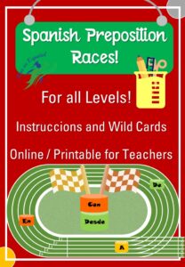 SPANISH PREPOSITIONS RACES | GAME FOR SPANISH CLASSES | GAMIFICATION